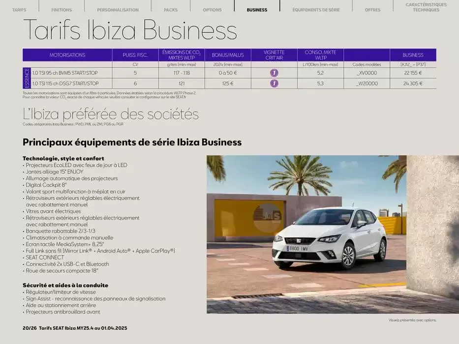 SEAT Ibiza du 2 avril au 2 avril 2026 - Catalogue page 20