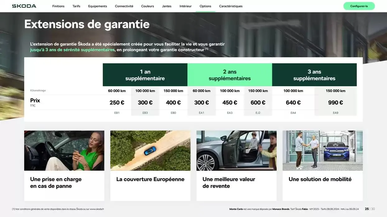 Fabia Selection 1.0 TSI 95ch BVM du 9 octobre au 30 juin 2025 - Catalogue page 25