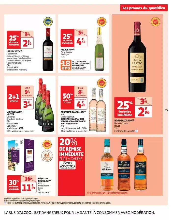 Les prix bas qui font du bien au quotidien du 1 avril au 6 avril 2025 - Catalogue page 15