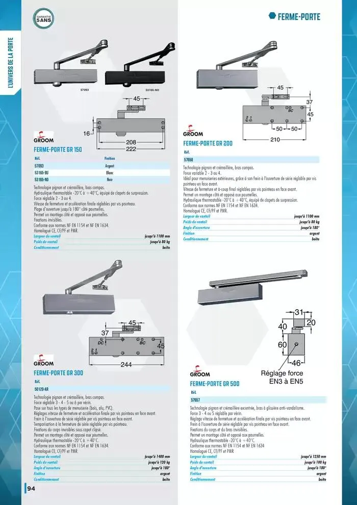 Guide Quincaillerie Serrurerie 2025 - 2026 du 1 avril au 1 avril 2026 - Catalogue page 96