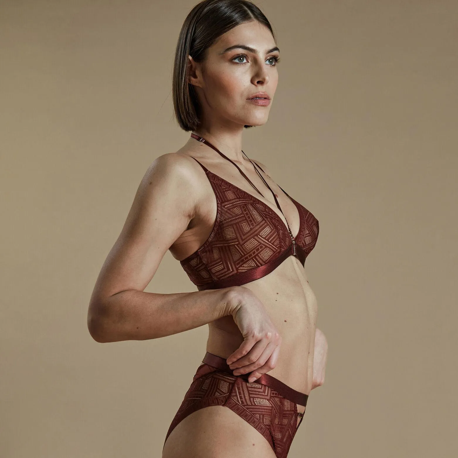 SOUTIEN-GORGE SANS ARMATURES BORDEAUX