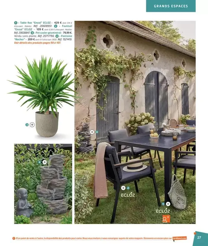 BARBEUC, SIESTE, PÉTANQUE PLACE À LA DÉTENTE du 27 février au 23 juin 2025 - Catalogue page 27