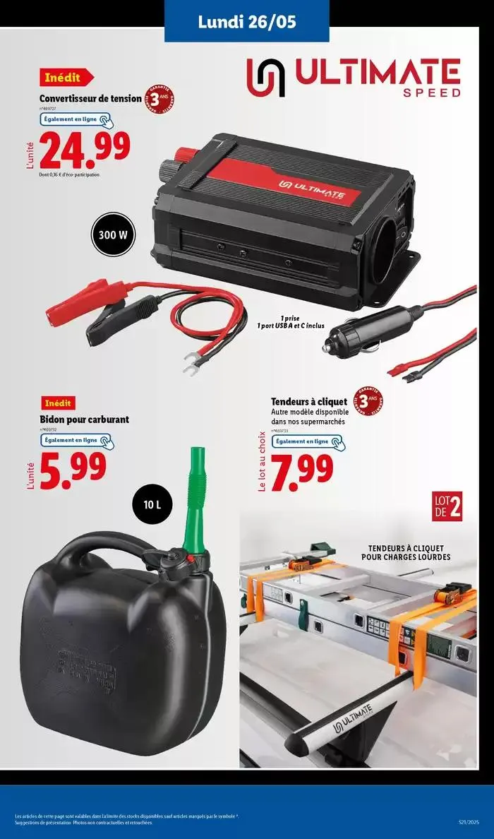 Faites votre plein de courses chez Lidl et profitez de nombreux produits à prix réduits ! du 22 mai au 28 mai 2025 - Catalogue page 57