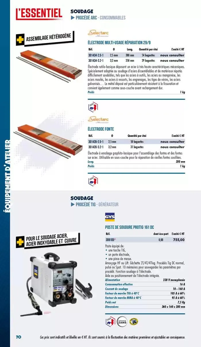 Essentiel Industrie 2025 du 3 janvier au 31 décembre 2025 - Catalogue page 72