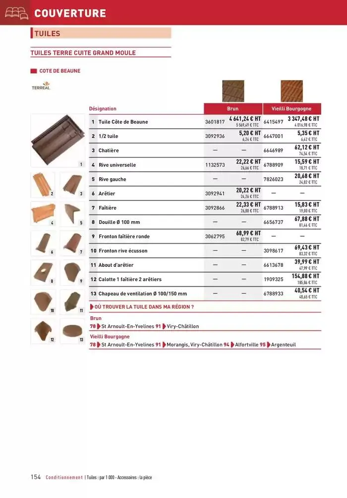 Matériaux 2025 du 1 janvier au 31 décembre 2025 - Catalogue page 154