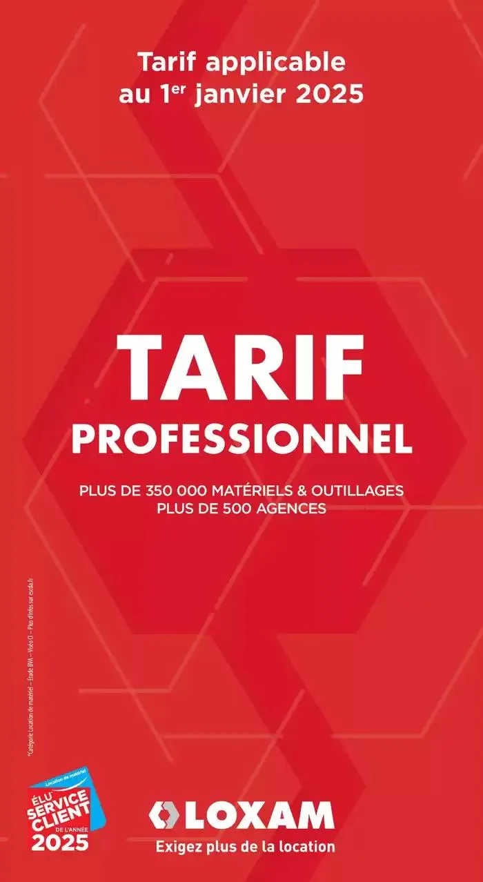 Tarifs professionnels - 1