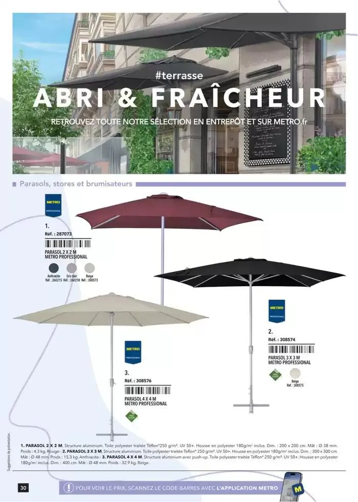 Metro #Terrasse édition 2025 du 30 janvier au 1 juillet 2025 - Catalogue page 30