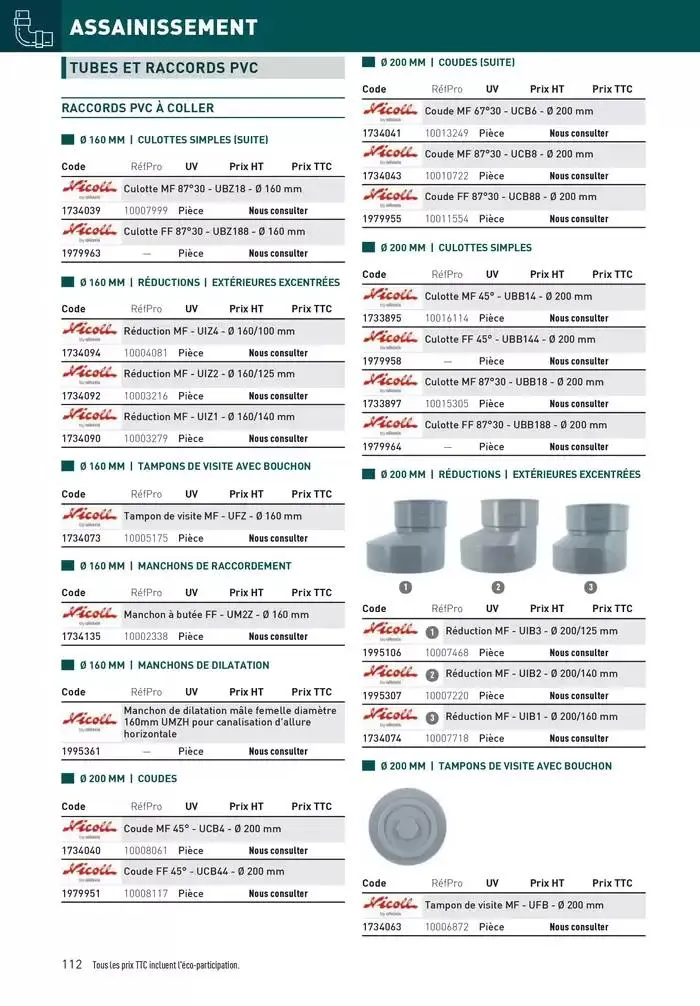 Matériaux 2025 du 1 janvier au 31 décembre 2025 - Catalogue page 112