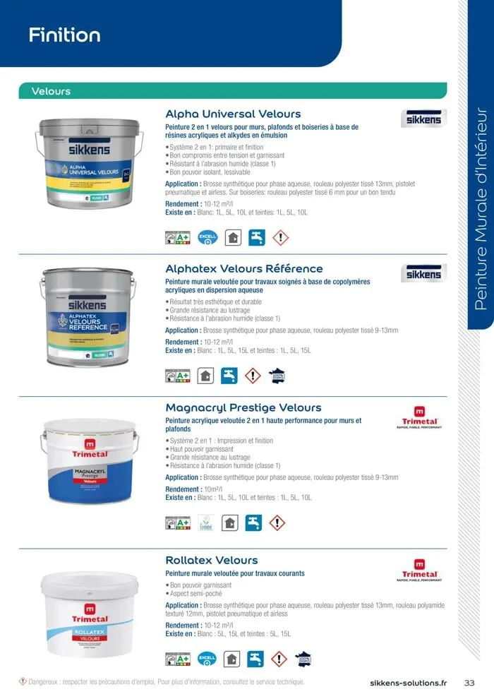  Le catalogue Sikkens Solutions 2023 du 9 mai au 31 décembre 2025 - Catalogue page 33