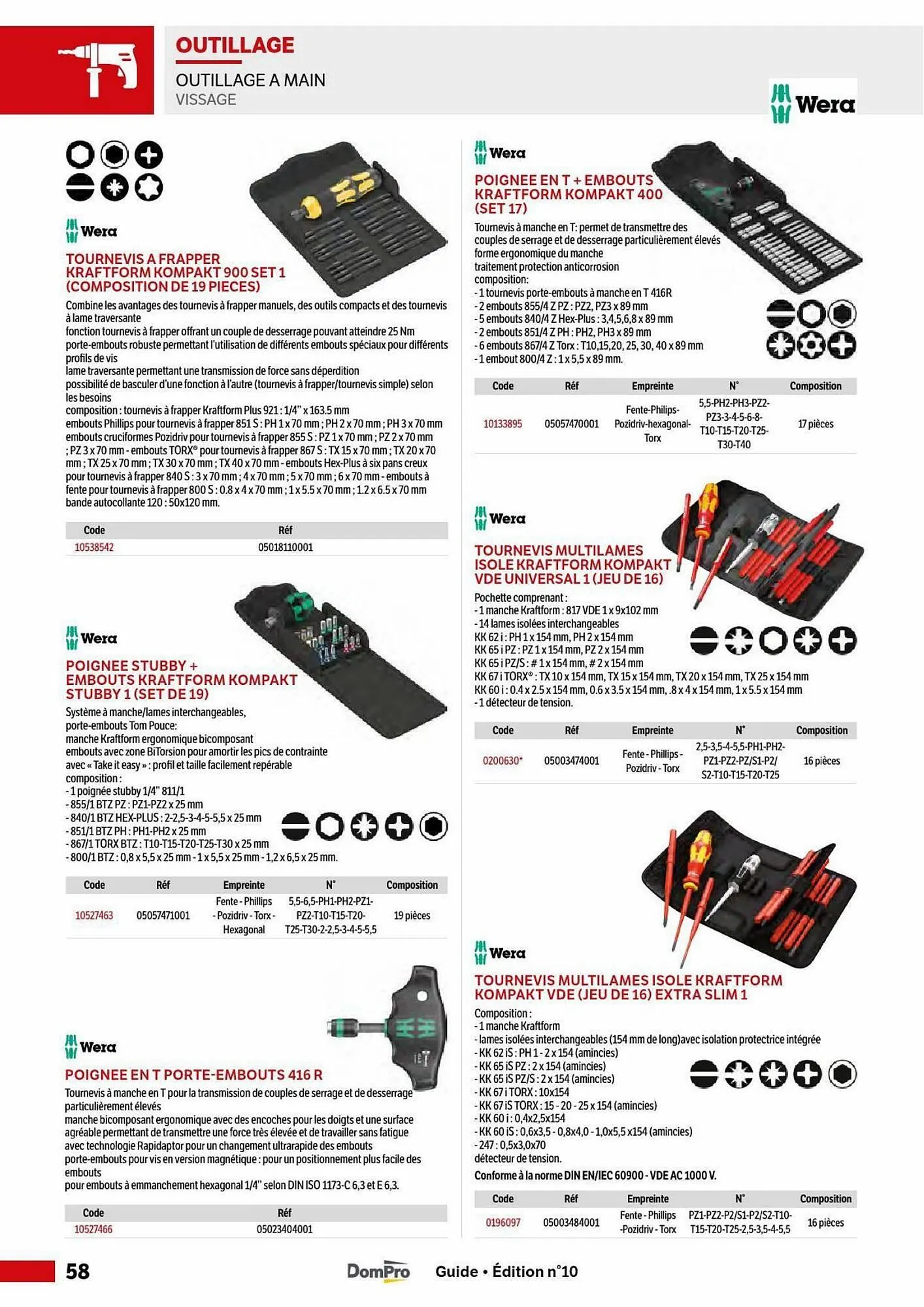 Catalogue DomPro du 5 mai au 30 août 2025 - Catalogue page 58