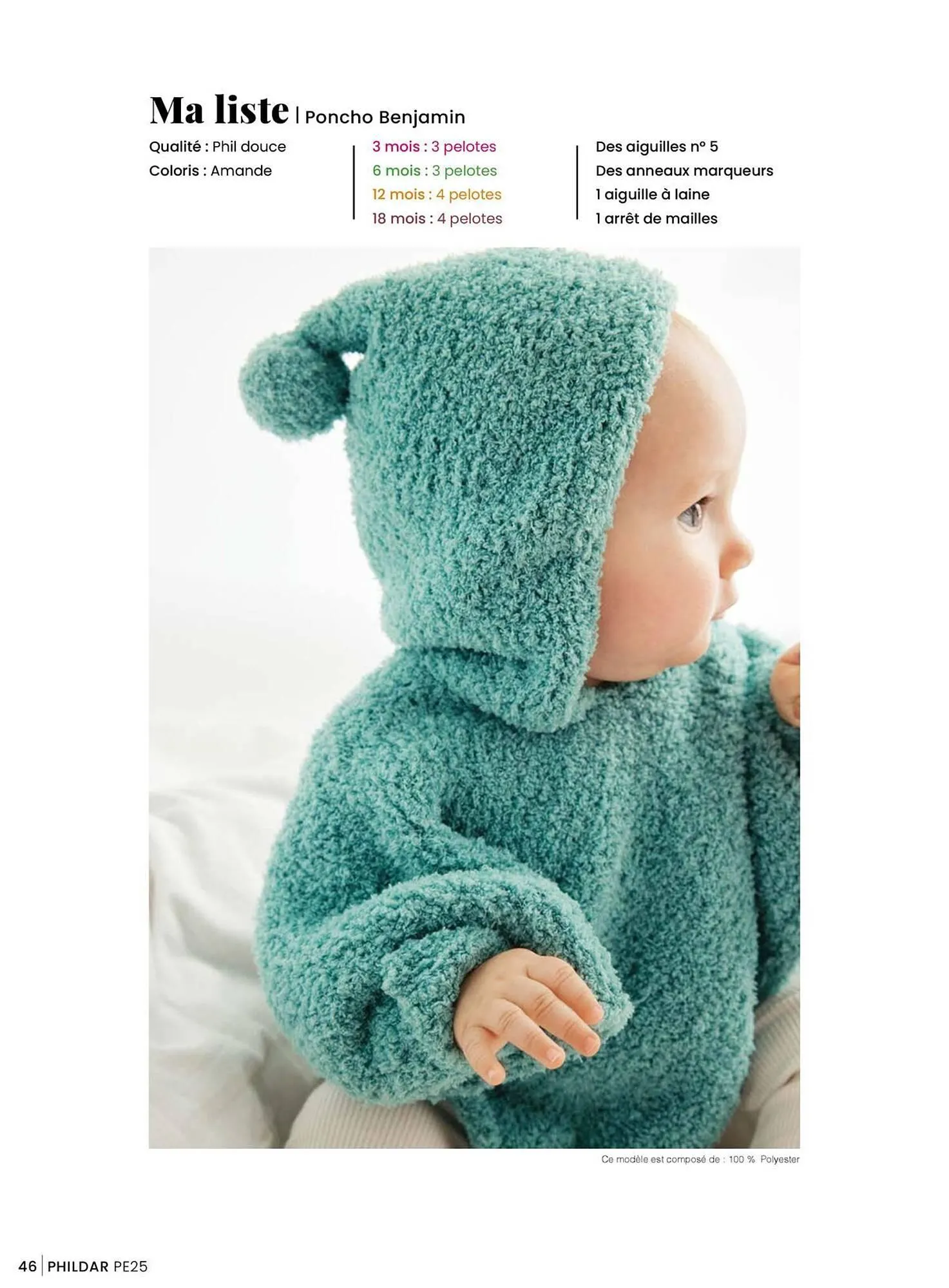 Catalogue Phildar du 15 janvier au 31 août 2025 - Catalogue page 46