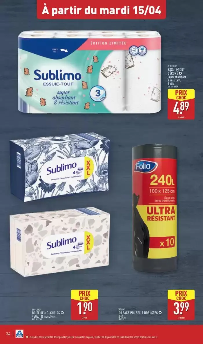 Arrivages de Pâques à prix discount du 15 avril au 21 avril 2025 - Catalogue page 37