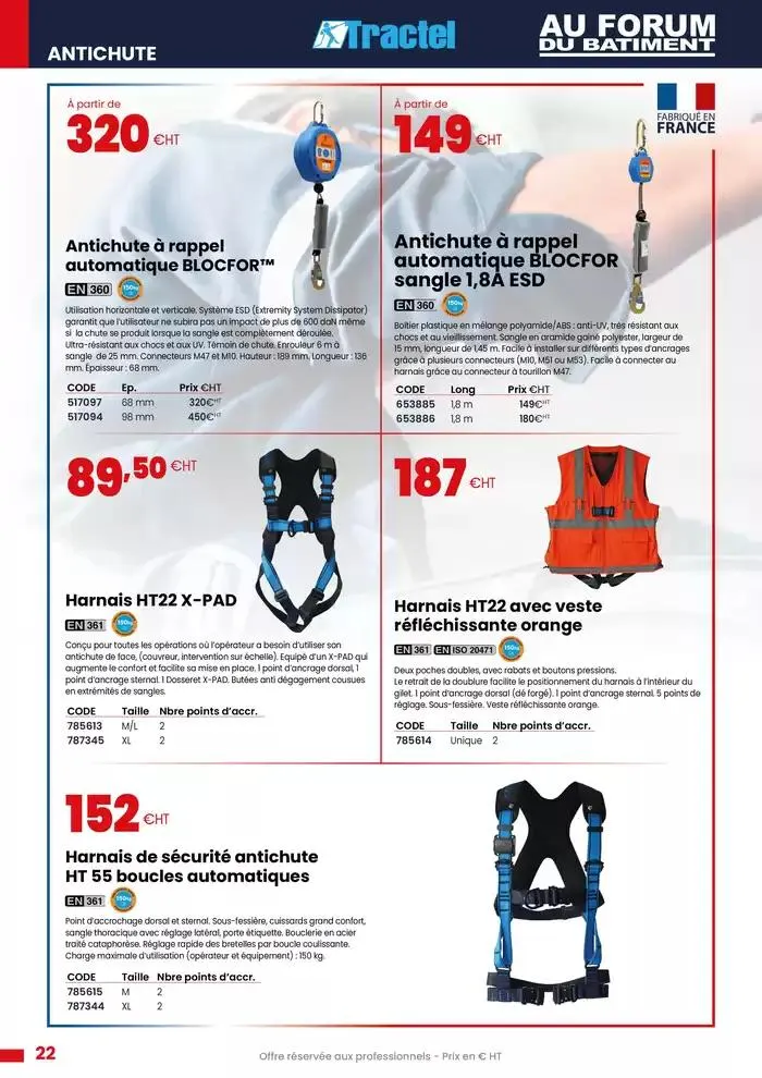 La Selection E.P.I PRINTEMPS - ÉTÉ du 25 avril au 31 août 2025 - Catalogue page 22