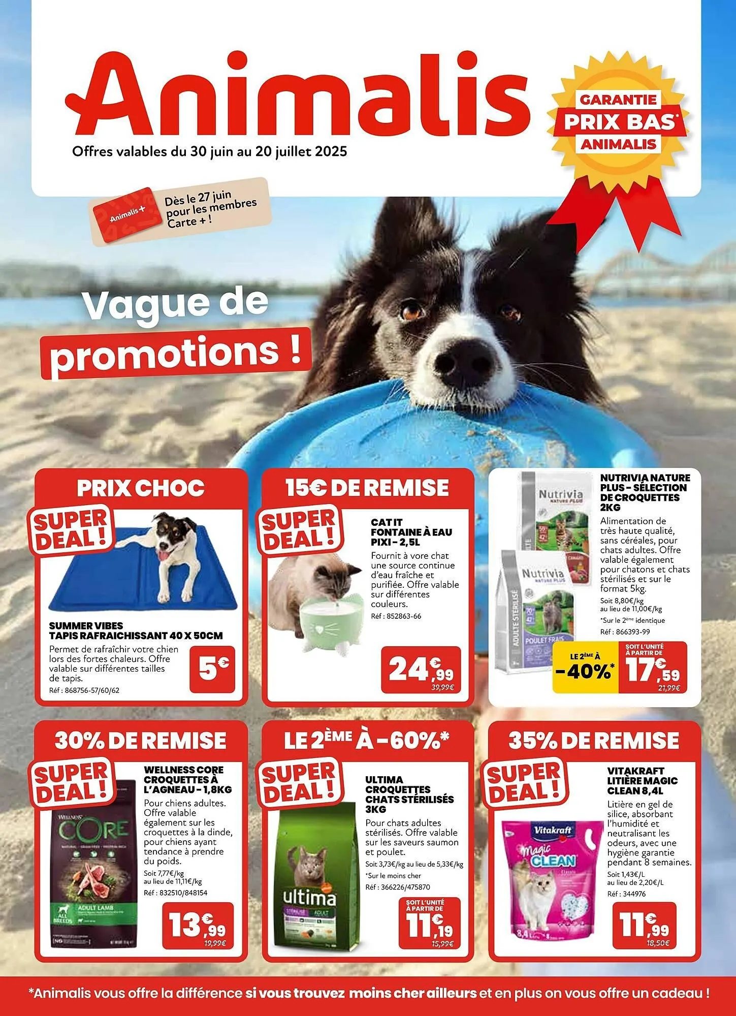 Catalogue Animalis du 30 juin au 20 juillet 2025 - Catalogue page 1