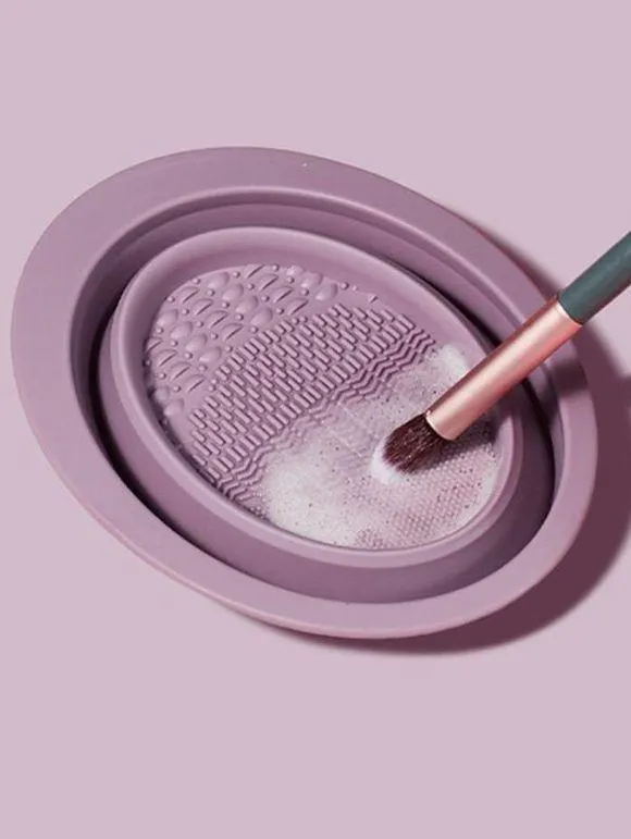 Outil de Nettoyage Electrique pour Pinceaux à Maquillage en Silicone