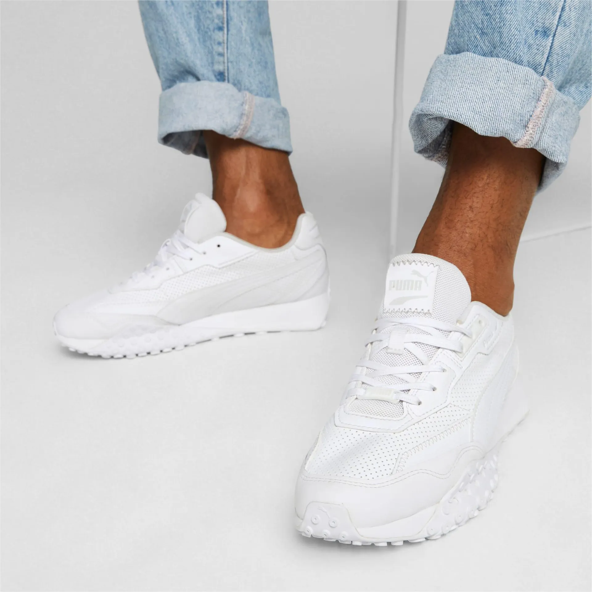 Blacktop Rider leren sneakers