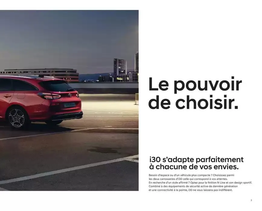 Hyundai Nouvelle i30  du 2 janvier au 2 janvier 2026 - Catalogue page 3