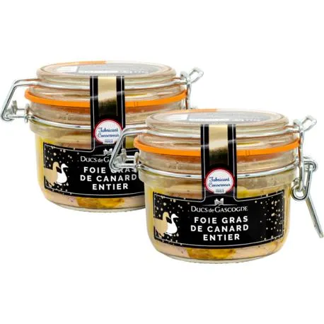 Lot de 2 foies gras de canard entiers