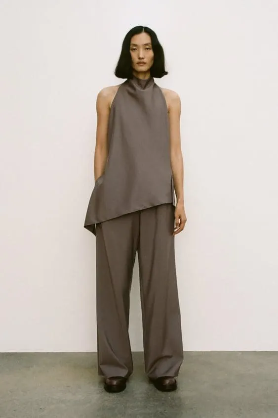 PANTALON MINIMAL EN LAINE COLLECTION ZW