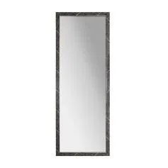 Miroir de porte rectangulaire effet marbre 34x94cm