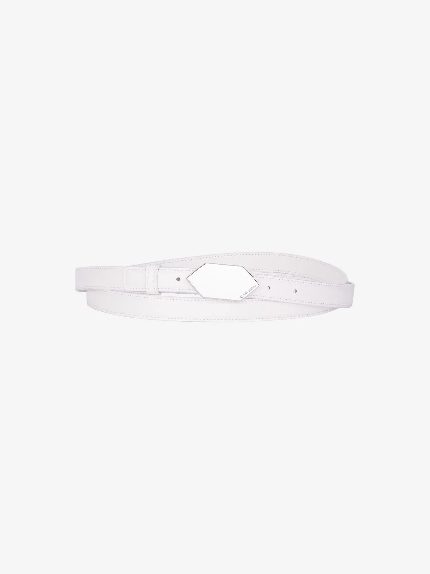 CALISSON BELT IN WHITE LEATHER