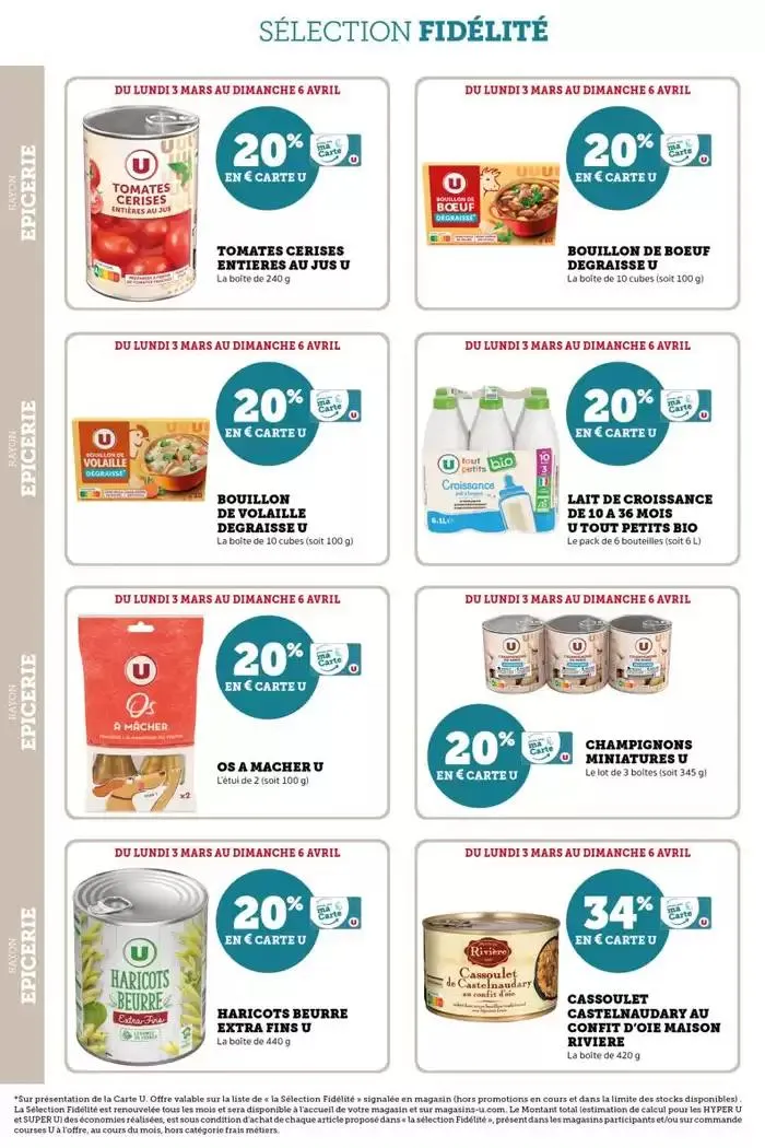 Tous les jours 20% du 4 mars au 16 mars 2025 - Catalogue page 22