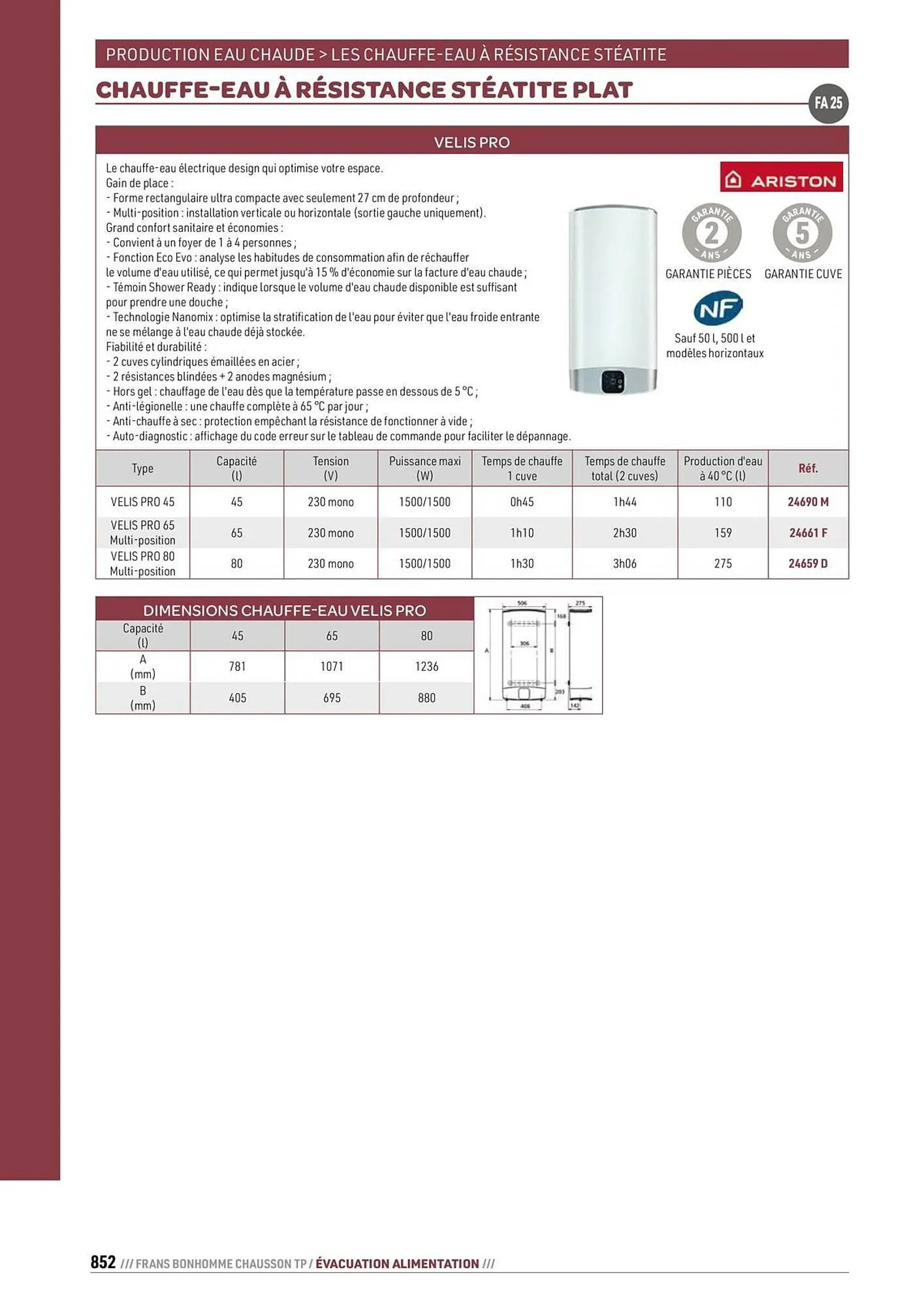 Catalogue Chausson Matériaux du 24 septembre au 31 décembre 2025 - Catalogue page 852