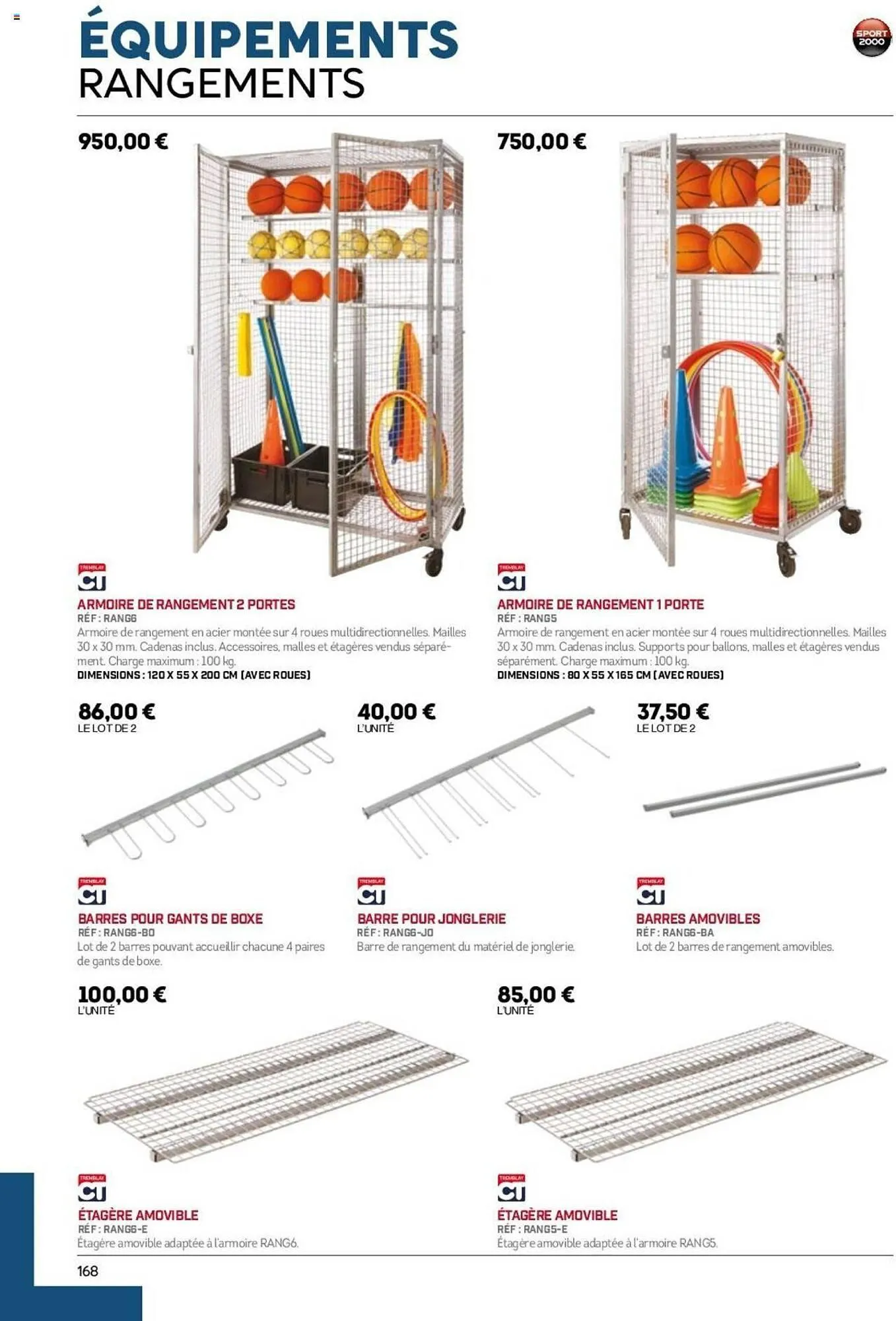 Catalogue Sport 2000 du 28 mai au 31 décembre 2025 - Catalogue page 168