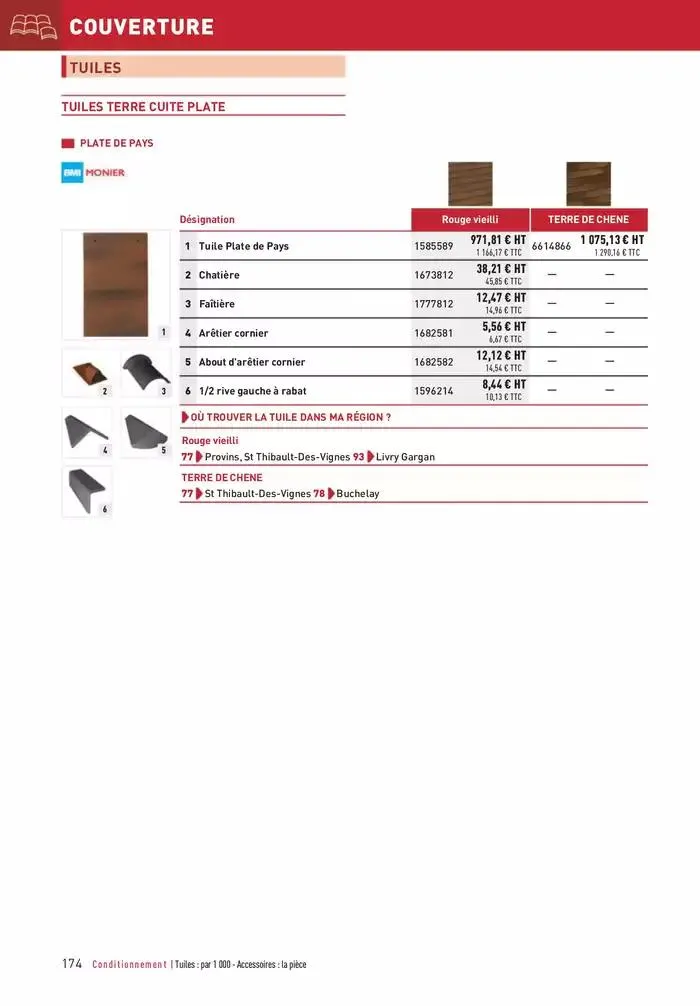 Matériaux 2025 du 1 janvier au 31 décembre 2025 - Catalogue page 174