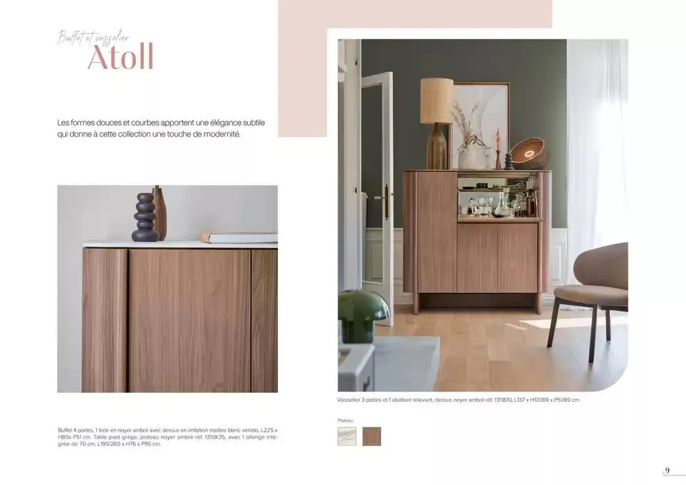 Collection Tables & chaises du 14 janvier au 31 décembre 2025 - Catalogue page 9