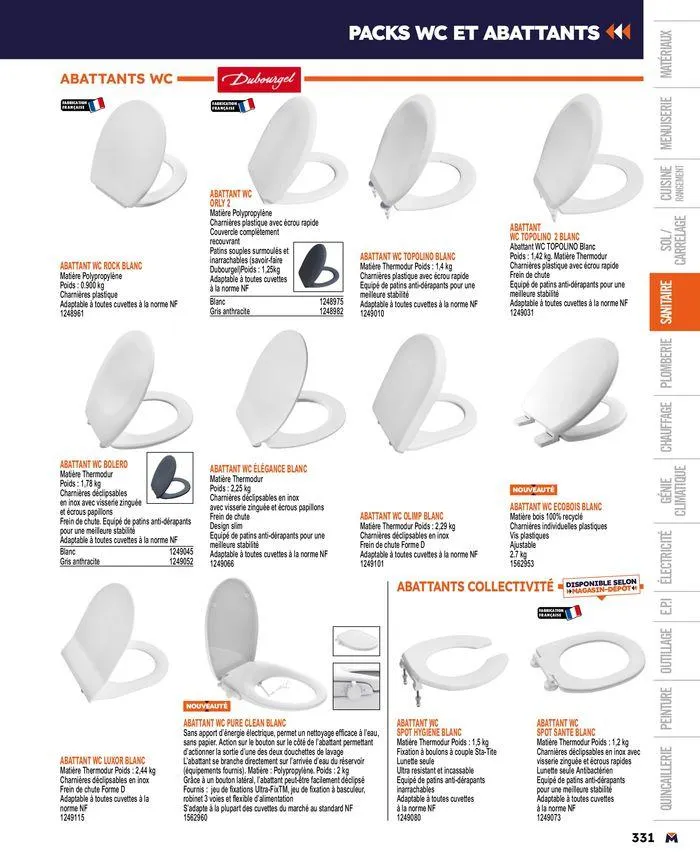 Guide produits 2024 du 15 mars au 31 décembre 2024 - Catalogue page 331