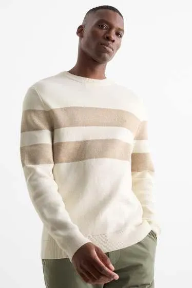 Jumper - striped - textured