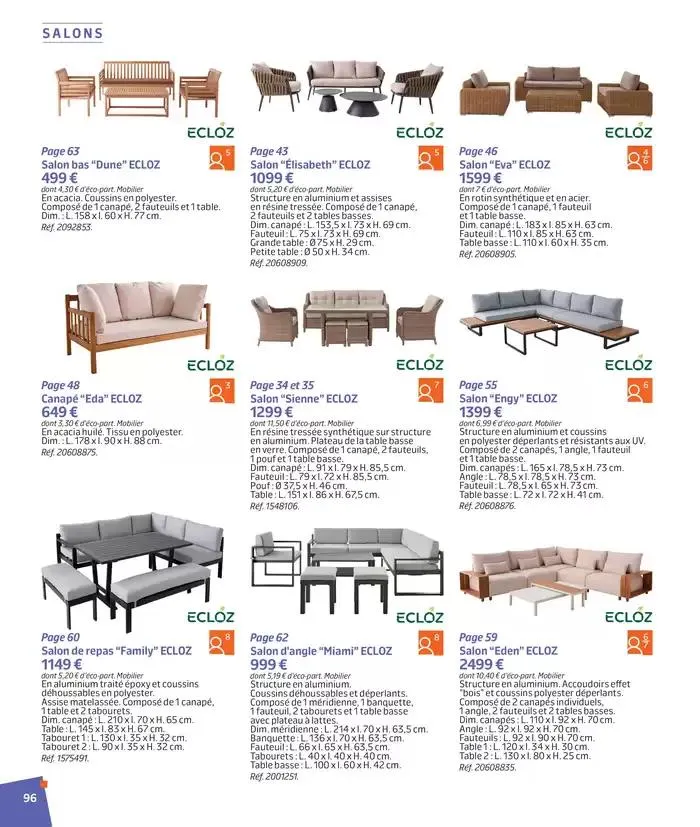 BARBEUC, SIESTE, PÉTANQUE PLACE À LA DÉTENTE du 27 février au 23 juin 2025 - Catalogue page 95