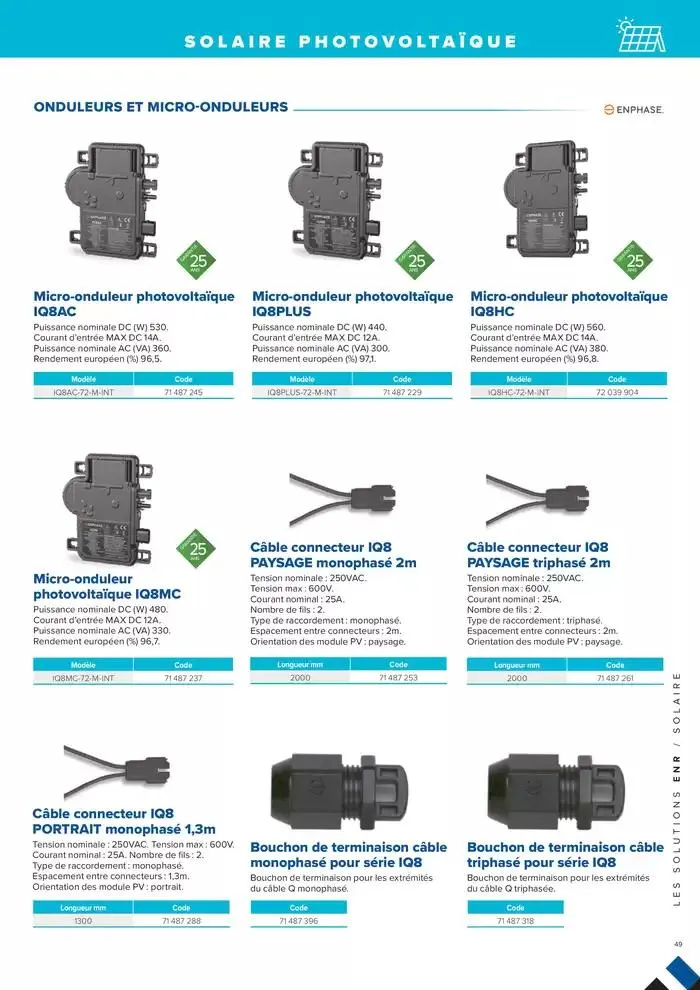 L'UNIVERS CHAUFFAGE, CLIMATISATION & PHOTOVOLTAÏQUE du 1 janvier au 31 décembre 2026 - Catalogue page 49