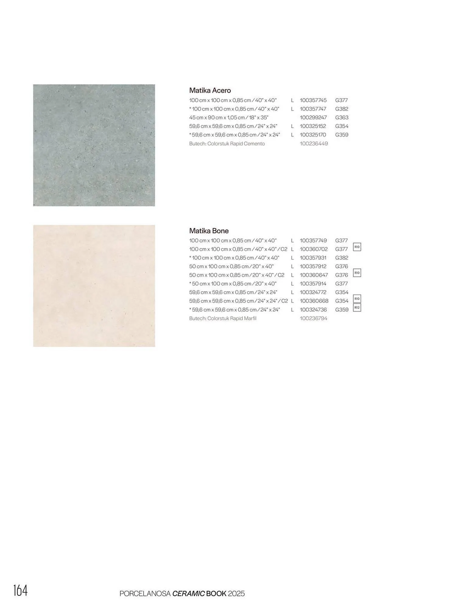 Catalogue Porcelanosa du 27 janvier au 31 décembre 2025 - Catalogue page 166