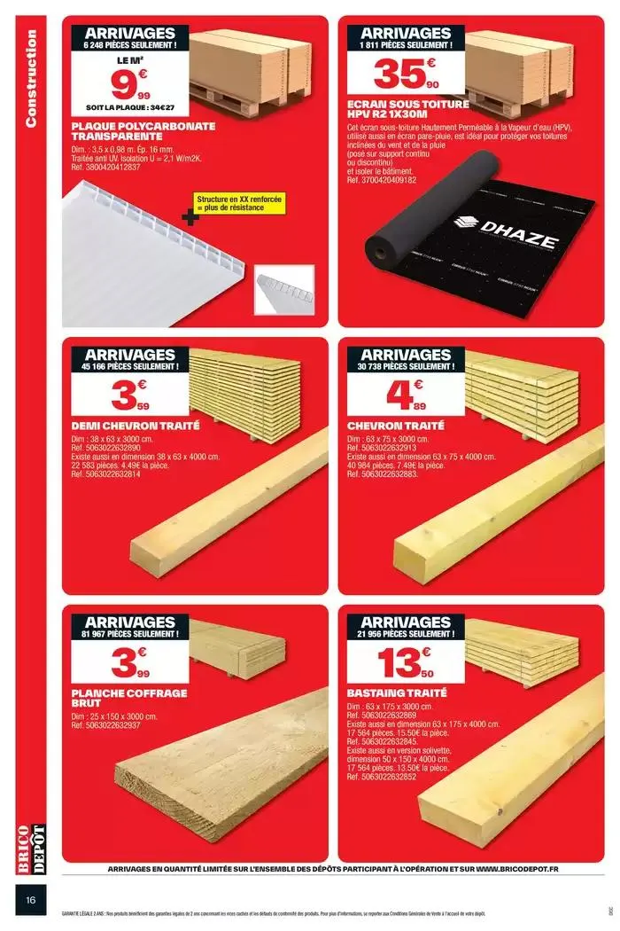 Spécial chantier extérieur ! du 4 avril au 24 avril 2025 - Catalogue page 16