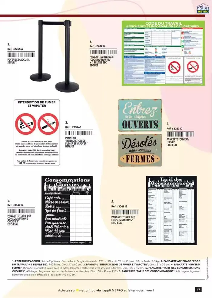 Metro #Terrasse édition 2025 du 30 janvier au 1 juillet 2025 - Catalogue page 47