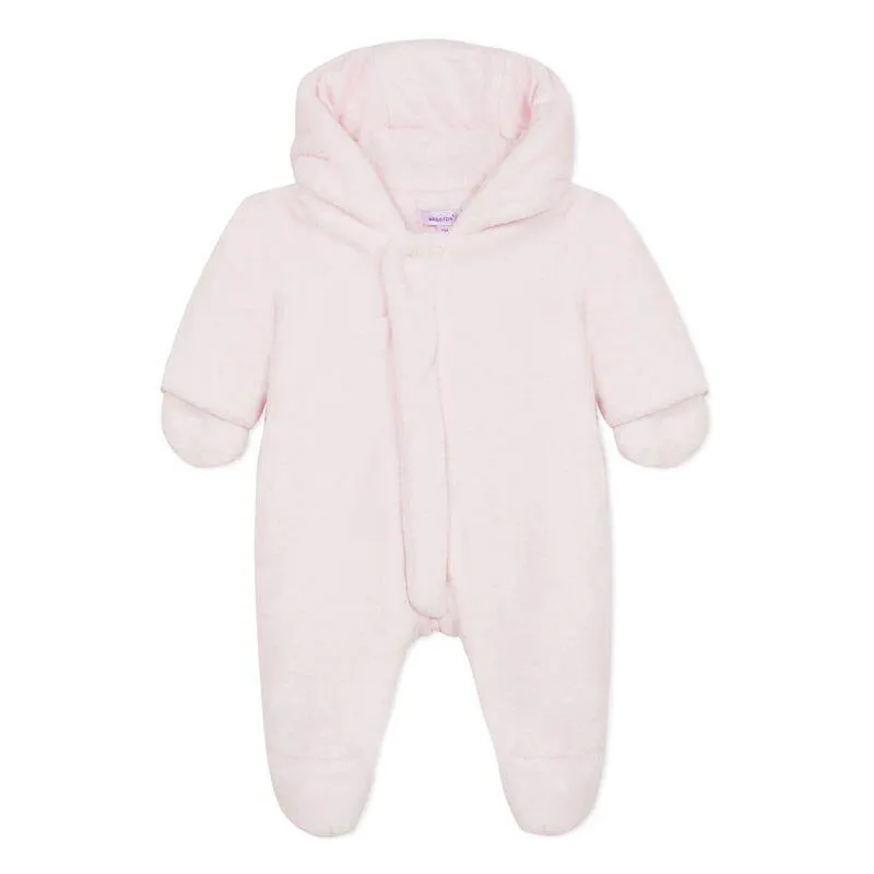 Pilote fausse fourrure rose pâle naissance Absorba