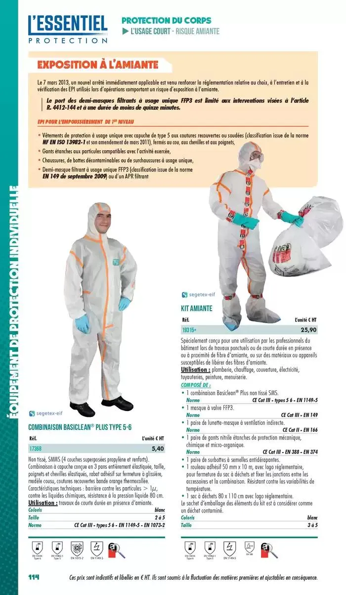 Essentiel Protection 2025 tarifé du 3 mars au 31 décembre 2025 - Catalogue page 116