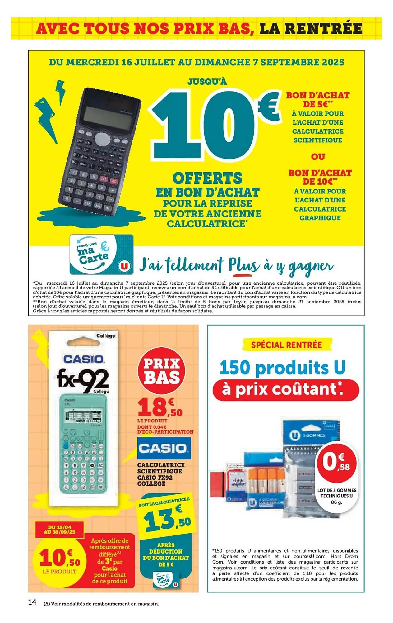 Catalogue Hyper U du 16 juillet au 10 août 2025 - Catalogue page 14