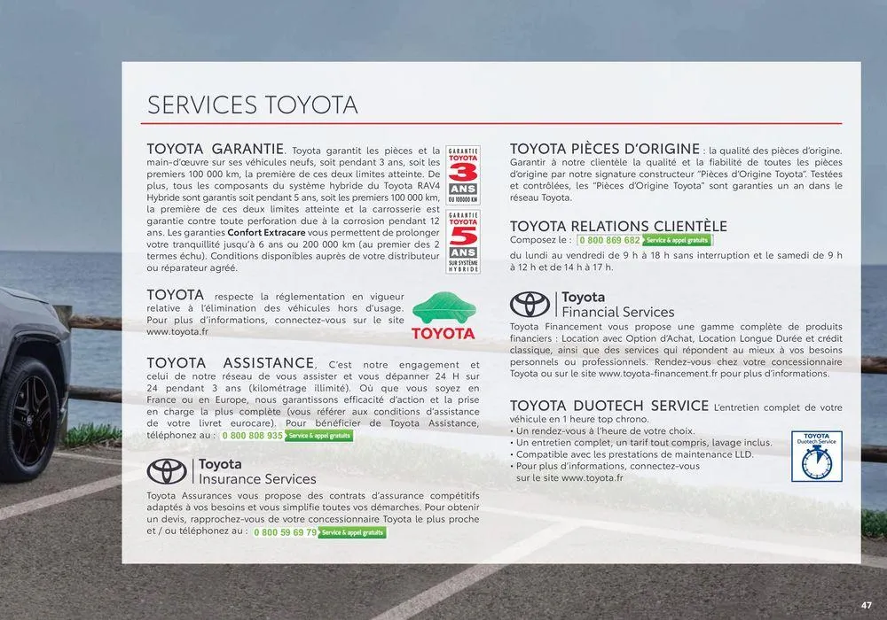 Toyota RAV4 du 2 septembre au 31 août 2025 - Catalogue page 47