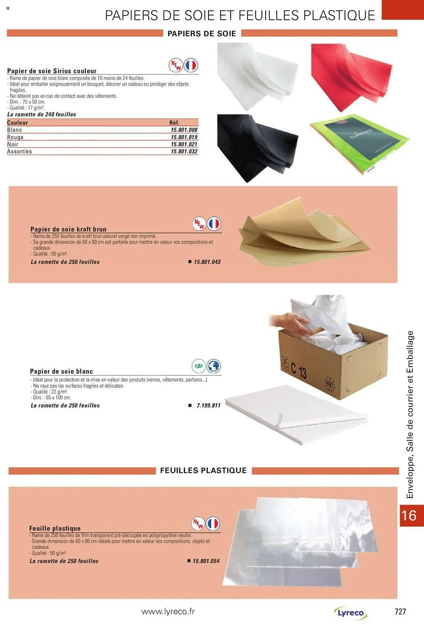 Catalogue Lyreco du 15 mai au 31 décembre 2023 - Catalogue page 727