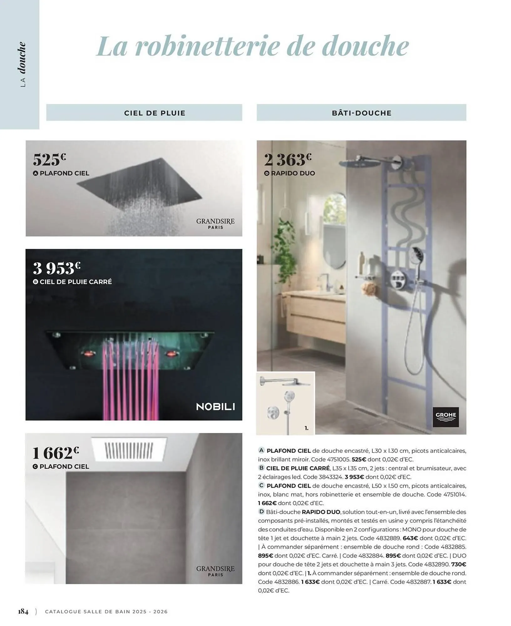 Catalogue Cedeo du 3 juin au 31 décembre 2025 - Catalogue page 184