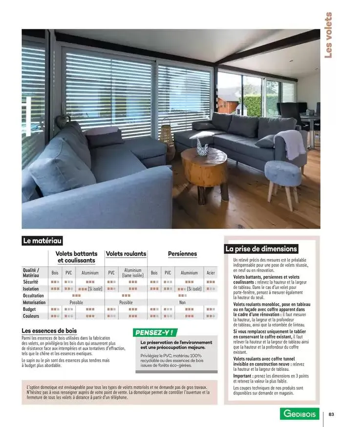 Menuiserie Extérieures 2025 du 1 janvier au 31 décembre 2025 - Catalogue page 83