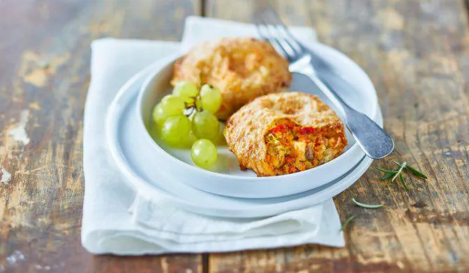 2 pastillas au poulet et aux légumes
