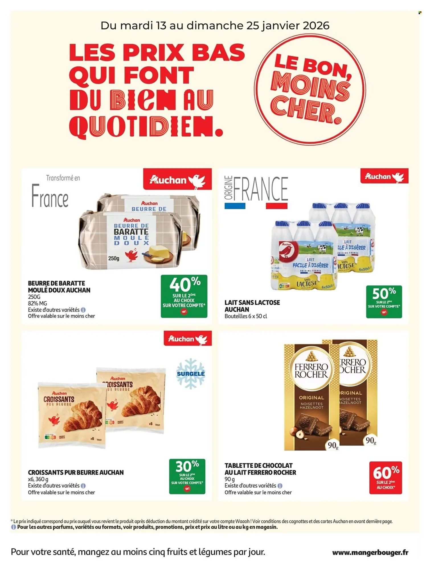 Catalogue Auchan du 13 janvier au 25 janvier 2026 - Catalogue page 1
