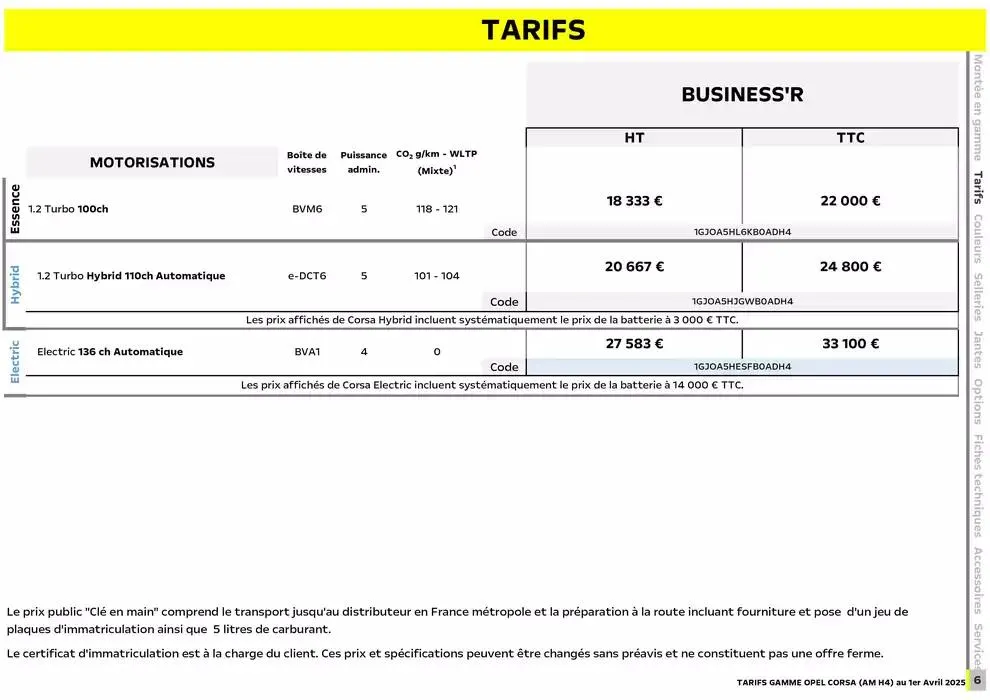 Opel Corsa du 3 avril au 3 avril 2026 - Catalogue page 7
