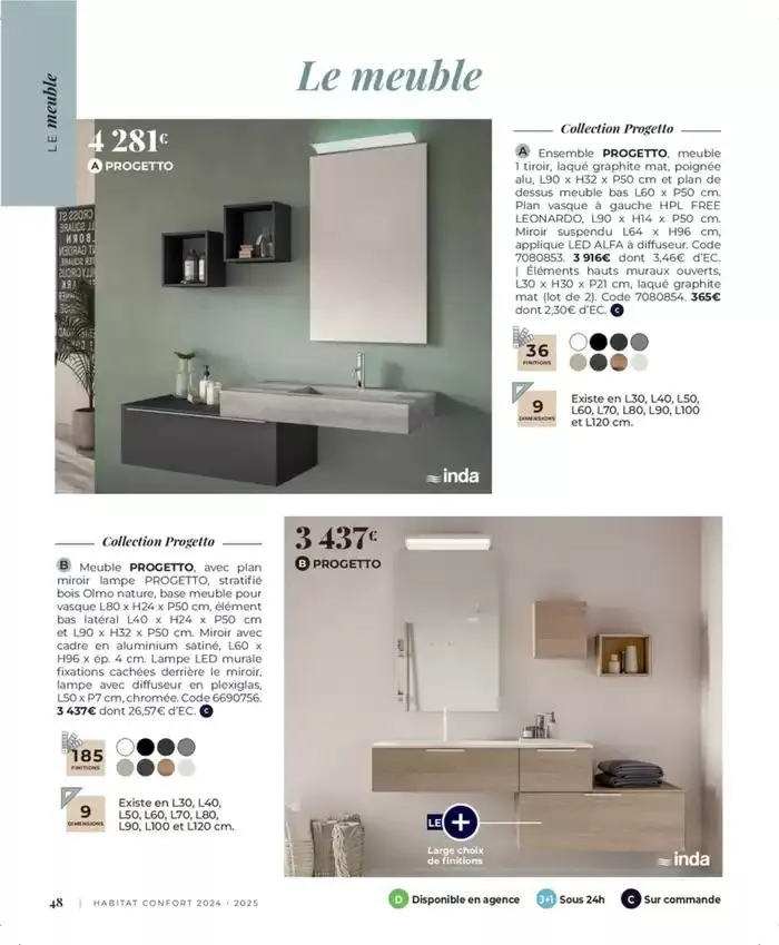 Cedeo Habitat confort du 1 octobre au 31 mai 2025 - Catalogue page 50