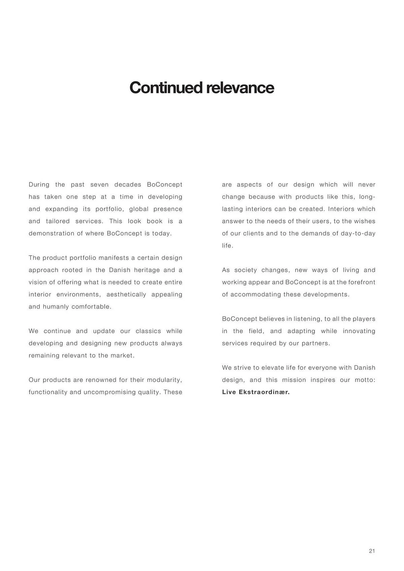 Catalogue BoConcept du 7 janvier au 31 décembre 2025 - Catalogue page 21