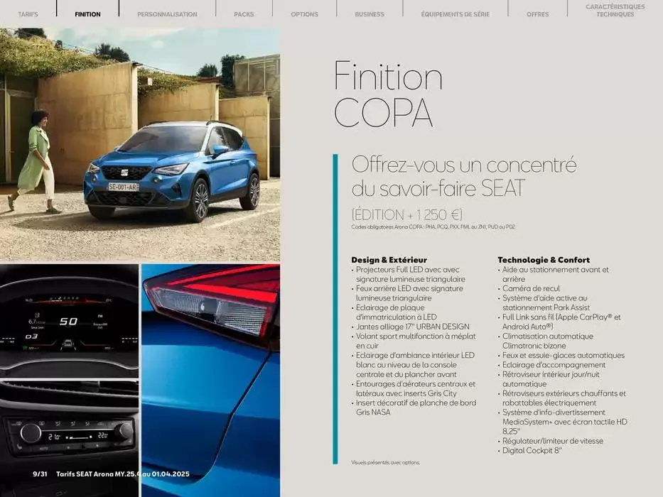 SEAT Arona du 31 mars au 29 mars 2026 - Catalogue page 9